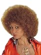 Brown Afro Wig Afro Puff Costume Wig Hippie 60s 70s