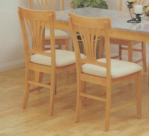 Set of 2 Maple Cushion Seats