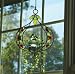 Decorative Stained Glass Sunflower Hanging Sun Catcher Vine and Flower Vase