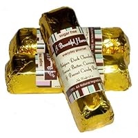 Sugar Free Dark Chocolate Peanut Butter Crunch Caramel Candy Bars - 3pc
