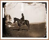 Civil War Photo Brandy Station Virginia. Alfred R. Waud artist for
Harpers Weekly seated on a hors