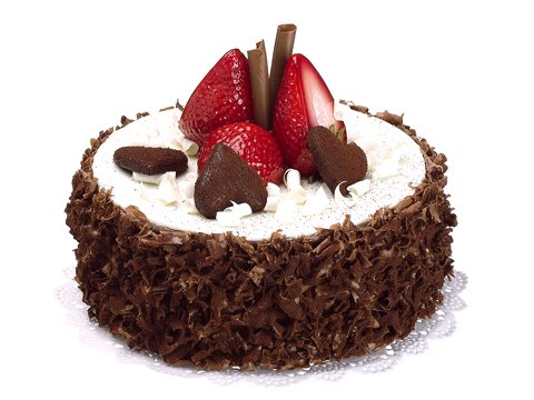 Chocolate Cake w/strawberry Fake Cake food