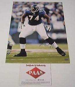 Michael Oher Signed Photograph - 11x14 P a a s Coa - Autographed NFL Photos