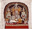 Asia Art Batik Asian Paintings Wax on Cloth 34 x 36 inches (batik526)