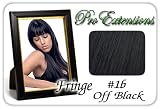 ProExtensions #1b Off Black Pro Fringe Clip In Bangs