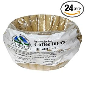 If You Care 8-Inch Basket Filters In Poly Bag, 100-Count Units (Pack of 24) by If You Care