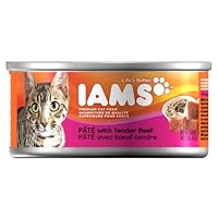 Iams Proactive Health Adult Pate with Tender Beef, 3-Ounce Cans