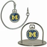 Michigan Wolverines Stainless Steel Pocket Watch