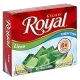 Royal Gelatin, Sugar Free Lime, 0.32-Ounce Boxes (Pack of 24)