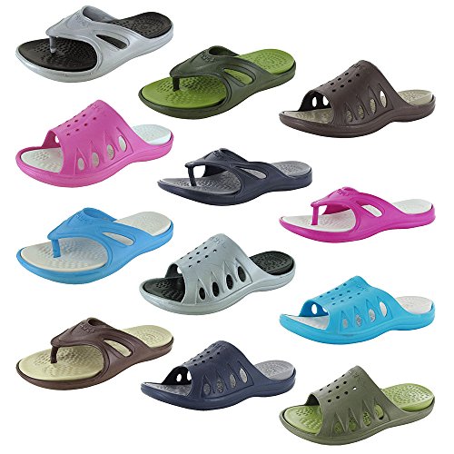 Dawgs Womens Various Styles Comfort Slide And Flip Flop Shoes