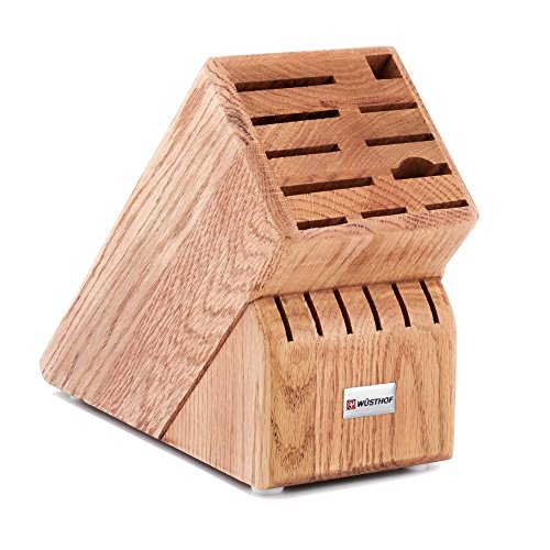 Wusthof Oak 17 Slot Knife Storage Block fbgfcmh