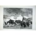 LAUNCHING LIFEBOAT FINE ART by BURTON 1889 OLD PRINT