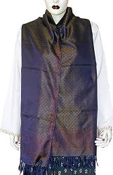 In Vogue Jacquard Silk Scarves for Women India Fashion
