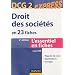 Droit des soci�t�s DCG 2 - 2e �dition - en 23 fiches