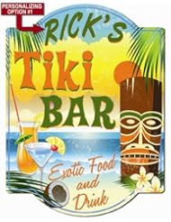 From Amazon.com. Click for details:
 Tiki Bar - Pool Deck Personalized Hardboard Sign From Redeye Laserworks Tiki Bar - Pool Deck Personalized Hardboard Sign From Redeye Laserworks