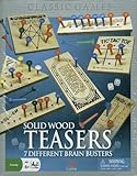 Solid Wood Brain Teasers - 7 Different Brain Busters by Cardinal
