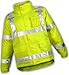 Tingley Icon J24122.2X High Visibility Jacket With Attached Hood, 2X, Fluorescent Yellow-Green-Black