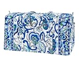 Vera Bradley Large Duffel Bag in Mediterranean White