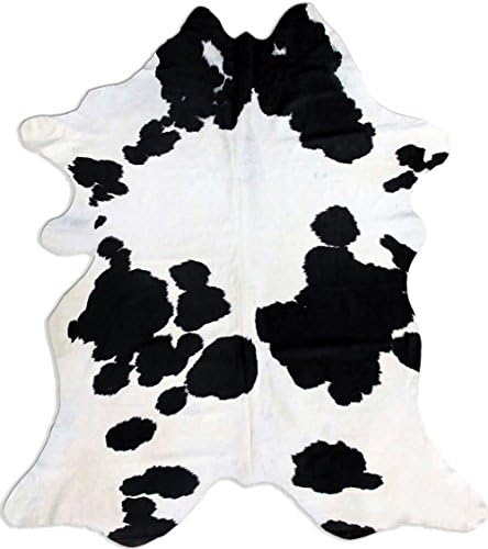 Modern Rugs cowhide-bw-58 Natural Cowhide Rug, Black/White