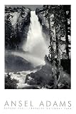 Nevada Fall, Rainbow, Yosemite National - Artist: Ansel Adams - Art Print Poster Size: 24.00 by 36.00 inches