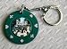 Beatles Novelty $100 Poker Chip Keyring - Green