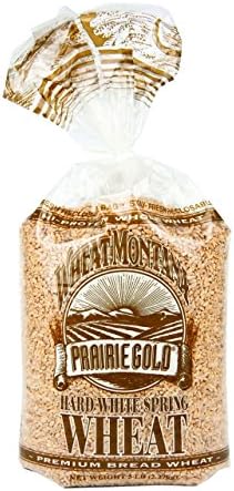 Wheat Montana Prairie Gold Hard White Spring Wheat Berries, 5 Lb. Bag