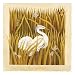 Egret Walk I by Kessler-Romano. CANVAS ROLLED. 21.81 inches width by 21.75 inches height. Highest Quality Art Poster Print