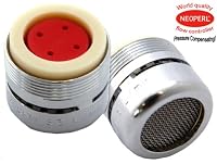 Neoperl Spring Flo 2.2 Gpm Slotted Faucet Aerator | Plumbers Choice Aerated Stream Full Forceful Flow Kitchen & Bathroom Faucet End