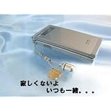 メモリアルケース 極小 足型 プレート　携帯ストラップ お守り袋 付き