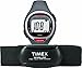 Timex Unisex T5K729 Easy Trainer Analog HRM Flex Tech Chest Strap & Mid-Size Gray/Red Watch