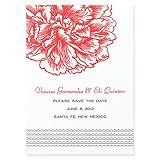 Peony Save the Date Card by Martha Stewart Wedding Invitations