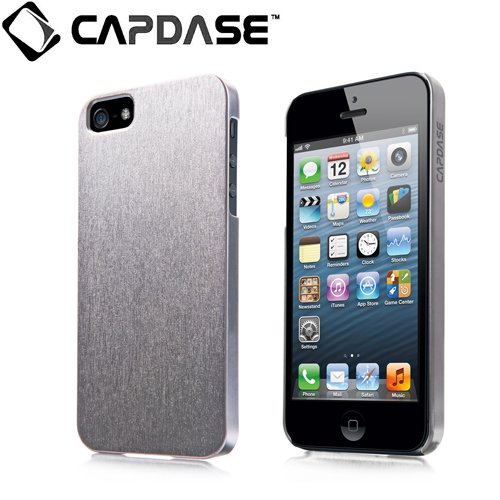 CAPDASE 日本正規品 iPhone5 Karapace Jacket Silva Satin, Titanium (クリスタル・クリアー液晶保護シート、ムービースタンド、プロテクティブ・ポーチ 付属) KPIH5-SAMT CAPDASE 日本正規品 iPhone5 Karapace Jacket Silva Satin, Titanium (クリスタル・クリアー液晶保護シート、ムービースタンド、プロテクティブ・ポーチ 付属) KPIH5-SAMT