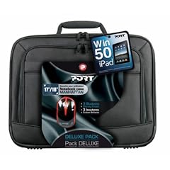Port Manhatten Notebook Tasche 43,2 cm (17 Zoll) bis 45,7 cm (18 Zoll) inkl. Kabelmaus und Apple iPad Gewinnspiel