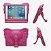 NCURV Apple iPad Mini EVA case - Best Protection - Shock Proof - Perfect Custom fit for Your iPad Mini Tablet 1, 2,3 - Cute Animal - Elephant Case with Stand for Kids - Pink