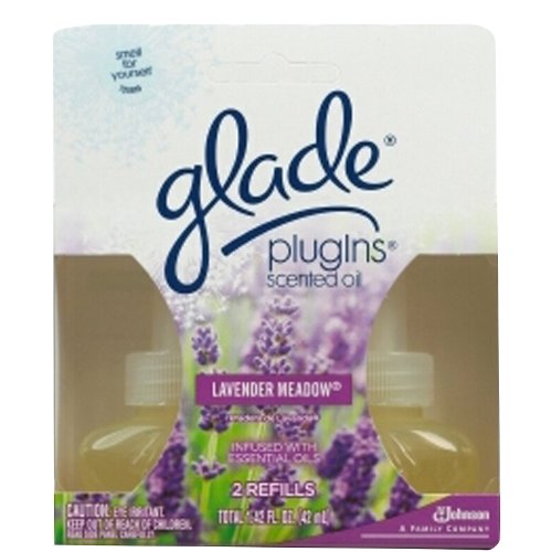 Glade Plugins Scented Oil Refill, Lavender Meadow-2 ct