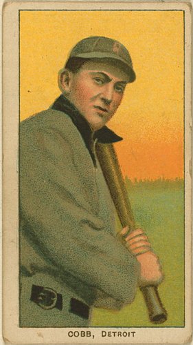 Photo Ty Cobb, Detroit Tigers, baseball card portrait 1909