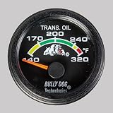 Bully Dog 30300 Black Transmission Temperature Gauge Bezel