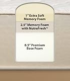 Sleep Innovations Supreme Elegance 12-Inch Memory Foam Mattress, Queen Size