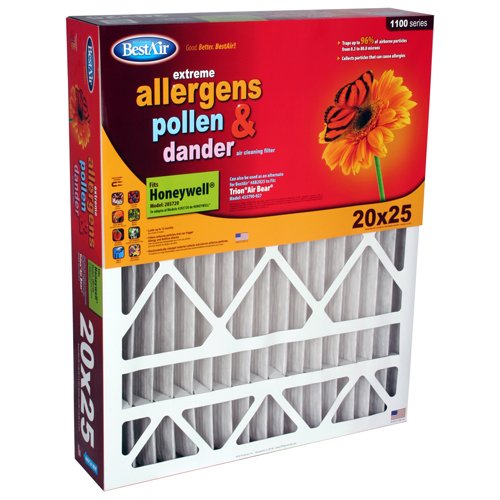 BestAir HW2025 Honeywell Pleated Filter 20X25X4