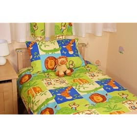 MONKEY BUSINESS COT BED/JUNIOR DUVET SET
