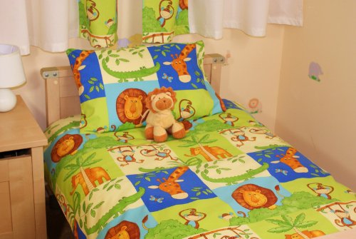 MONKEY BUSINESS COT BED/JUNIOR DUVET SET