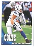 2010 Topps NFL Football Card # 51 Bob Sanders - Indianapolis Colts - NFL Trading Card in a Protective ScrewDown Case!
