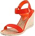 Lauren Ralph Lauren Women's Indigo Open-Toe Espadrille,Tangerine,9.5 M US
