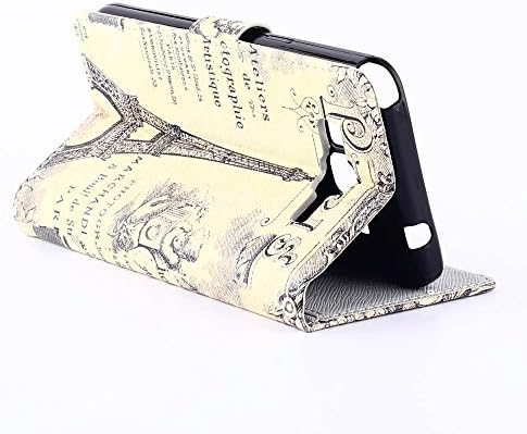 For Galaxy Grand Prime G530H , Joy Chen Painting Landscape Eiffel Tower PU Leather and TPU [Wallet Magnet] Flip Stand Case Cover for Samsung Galaxy Grand Prime SM-G530H With Card Holder J68+ Screen Protector + Stylus Pen