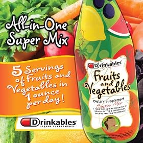 Drinkables Fruits and Vegetables 30 Ounces each Great Berry Flavor (Pack of 2)