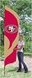 San Francisco 49ers Tall Team Garden/House Flags 8.5 ft x 2.5 ft NFL Football Fan Shop Sports Team Merchandise