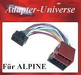 Produkt-Bild: Alpine DIN ISO Auto Radio Adapter Kabel Stecker CDA CDE RM R RB E RI CDM FLEX