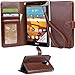 LG G stylo Case, Arae LG G stylo Wallet case,[Wrist Strap] Flip Folio [Kickstand Feature] PU Leather Wallet case with ID&Credit Card Pockets for LG G stylo (Brown)
