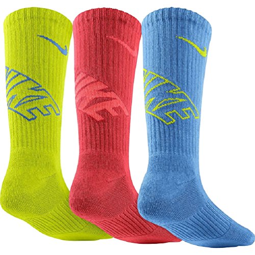Nike Big Boys' Performance Crew Socks 3 Pack