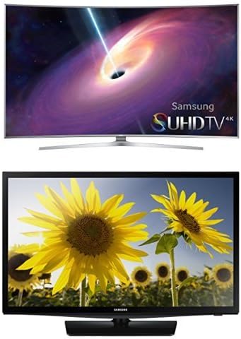 Samsung UN65JS9000 Curved 65-Inch 4K Ultra HD 3D TV with 24-Inch TV